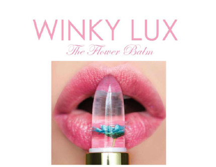 Winky Lux透明水晶花瓣变色润唇膏口红 果冻干花滋润口红