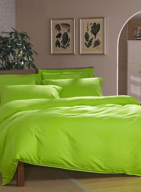 被套单件全棉纯棉酒店果绿金黄色单独被罩夏季被单200x230单双人
