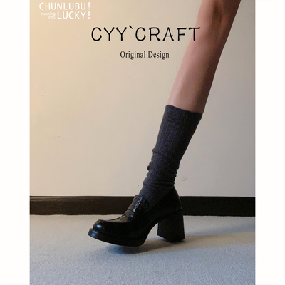 真皮法式复古粗跟乐福鞋女小皮鞋