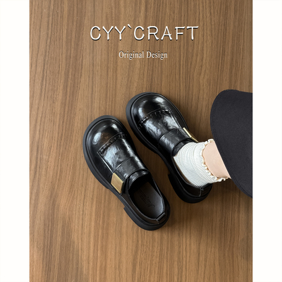 厚底复古乐福鞋女2025新款小皮鞋