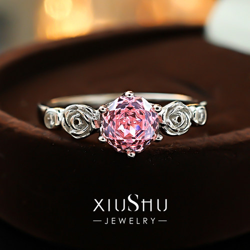 《真爱玫瑰》帕帕拉恰925银戒指