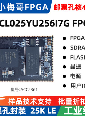 小梅哥10CL025 Cyclone10LP FPGA核心板altera开发板邮票孔工业级