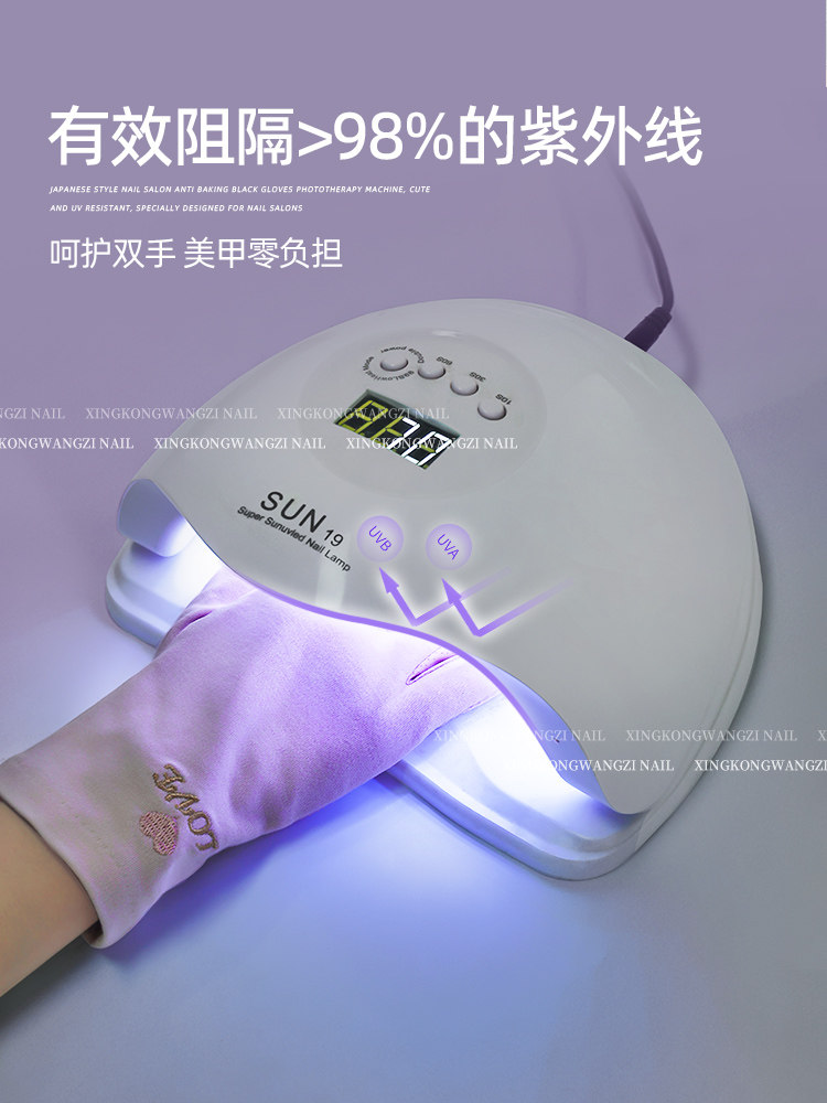 UV Protection Manicure Gloves for Gel Nail Lamp Shield - Product image 2