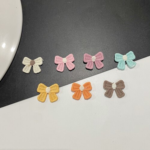无光线丝带结电脑刺绣花修补丁布贴围巾鞋帽裤子发夹装饰材料177