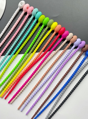 自锁式硅胶尼龙扎带钥匙扣diy