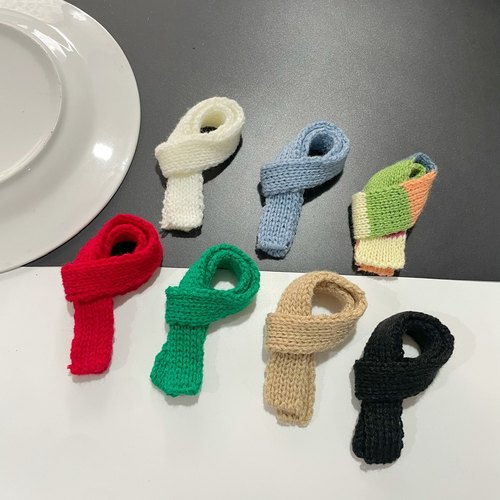 扭扭棒小狗手工diy配件可爱针织围巾纯色玩偶10mm娃娃装饰品装饰