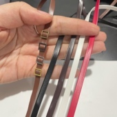 3mmBJD娃衣鞋 DIY饰品手工材料配件pu仿皮绳皮带皮条压条黑色压条