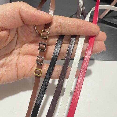 3mmBJD娃衣鞋DIY饰品手工材料配件pu仿皮绳皮带皮条压条黑色压条