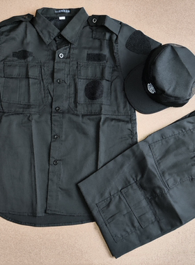 黑色511夏季短袖保安作训服训练服户外工作服套装