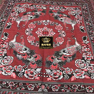 复古门帘棉线毯纱毯沙发盖毯床单垫毯花毯适用1.8和1.5米床包邮