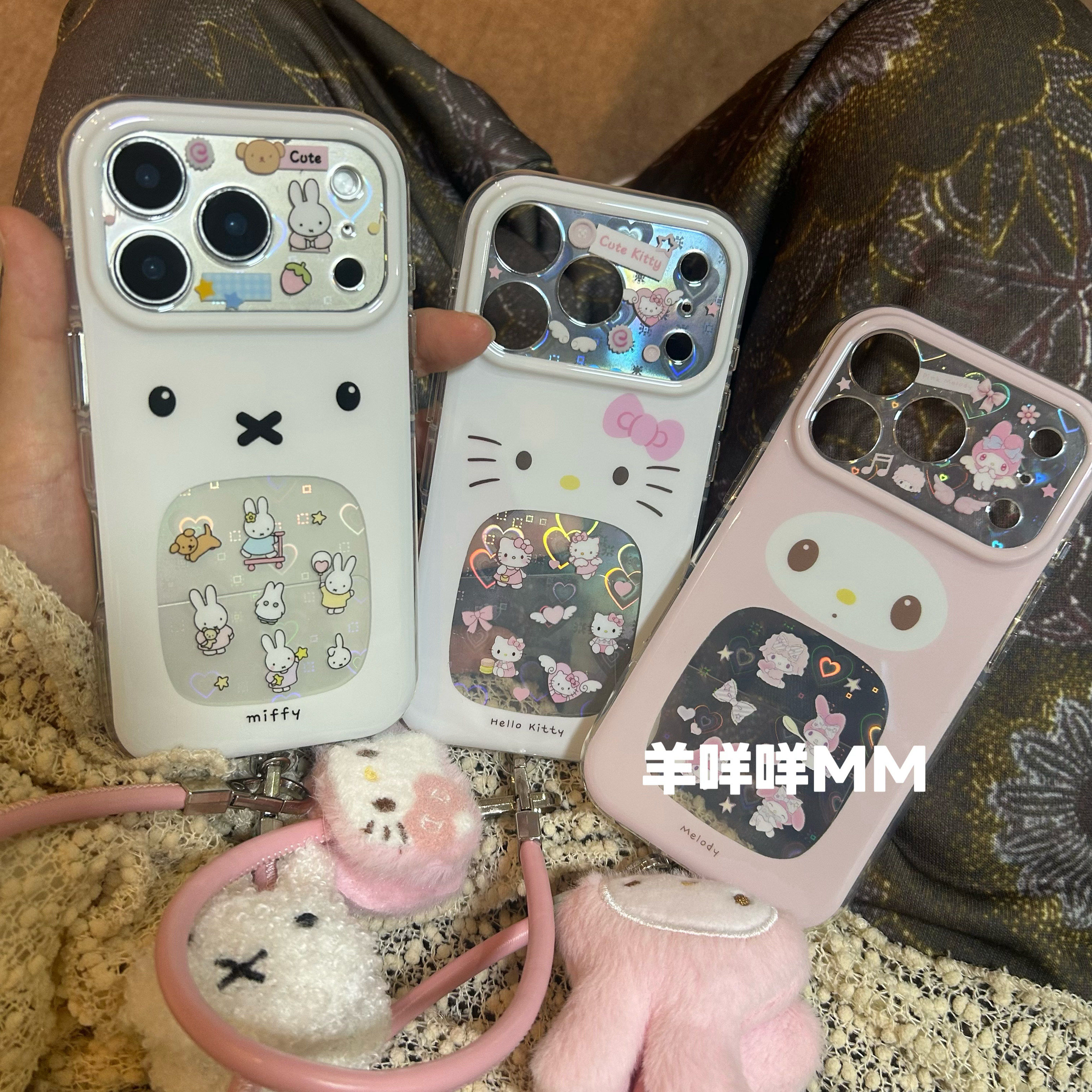 羊咩咩MM韩系半透可爱苹果17ProMax带挂绳ins卡通手机壳适用iPhone16Pro/15少女心13/14软保护套,3C数码配件,手机保护套/壳,淘宝优惠券,粉丝福利购,淘宝优惠卷