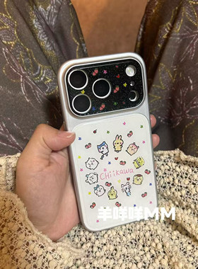 羊咩咩MM卡通韩系可爱苹果17ProMax滴胶全包手机壳适用iPhone15吉伊卡瓦16Pro少女心17Pro/17软保护套