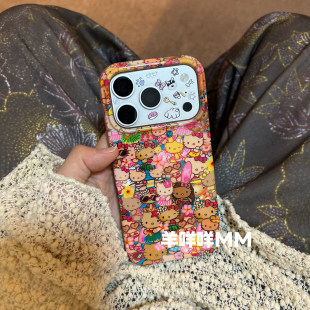 羊咩咩MM可爱卡通韩系夏日kitty手机壳适用iPhone17ProMax女苹果16Pro创意ins软13 14甜美15保护套