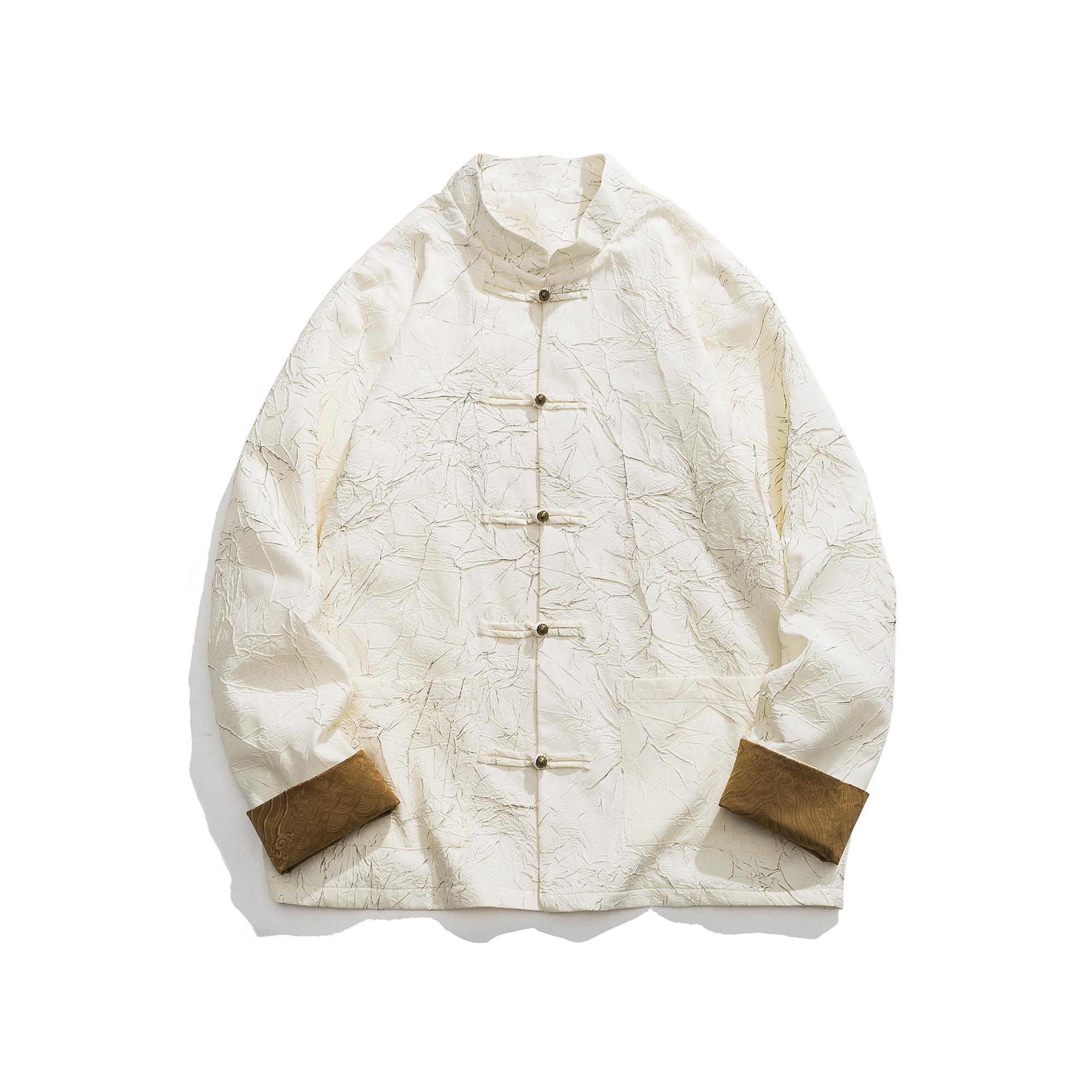 风复古夹克新中式立领铜扣唐装男青年大码汉服外套1902-P100,男装夹克,电商B378（原B341）