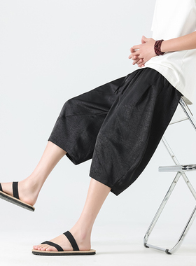 日系复古醋酸短裤 冰丝凉感五分裤 K35-P55