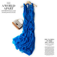 Clearance sale: New slimming V-neck backless seaside vacation silk beach dress thumbnail 6