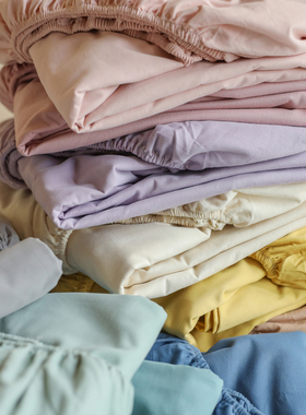 小井家 纯色100棉全棉磨毛床单单件秋冬保暖床笠纯棉床罩床品双人