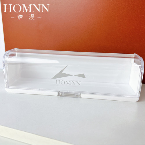 HOMNN高档抗压泳镜盒白色透明