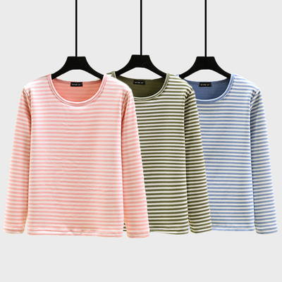 秋冬德绒打底衫保暖加厚T恤