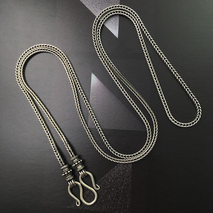 古天乐同款复古做旧珠子链圆珠链DIY自由搭配单项链霸气配链