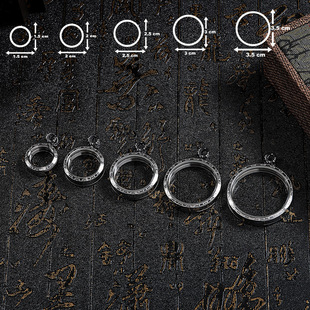 新唐卡可打开双面吊坠钛钢随身唐卡专用嘎乌盒子玻璃镜面圆形吊坠