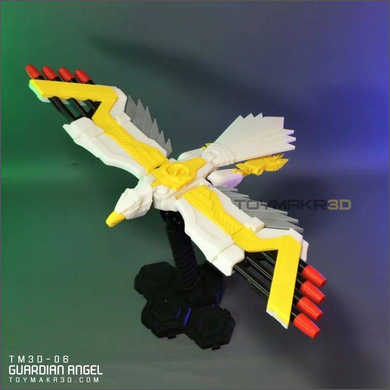 3D打印恐龙战队powerranger白鹰佐德模型手办
