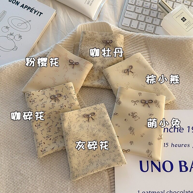 2026新款复古碎花冰丝无痕内裤女奶皮高弹小平角加长纯棉裆内裤女