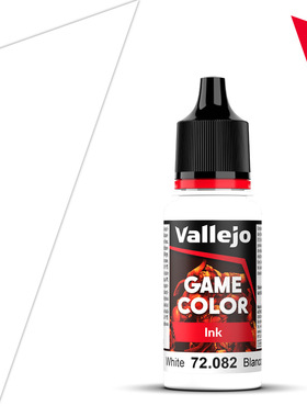 Vallejo西班牙AV72082/109白色墨水INK水性模型漆手涂GAME游戏色