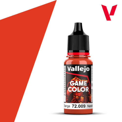 Vallejo西班牙AV72009/019热橙色水性环保模型漆手涂GAME游戏色