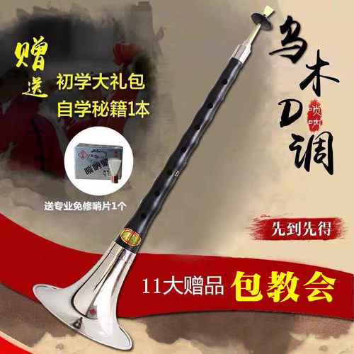 包邮专业黑檀乌木唢呐红木成人