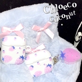 pro2夏日 2代3代airpodspro 花椰子原创设计简约韩系草莓女孩小众ins风博主同款 菲林耳机壳少女感适用于苹果1