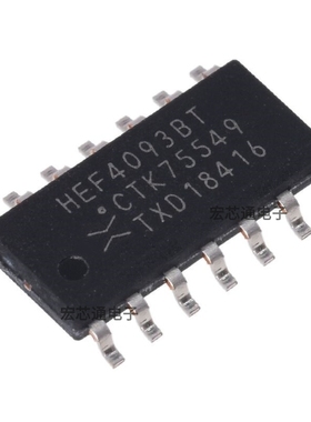 原装正品 HEF4093BT SOIC-14 四路2输入与非施密特触发器CD4093BM