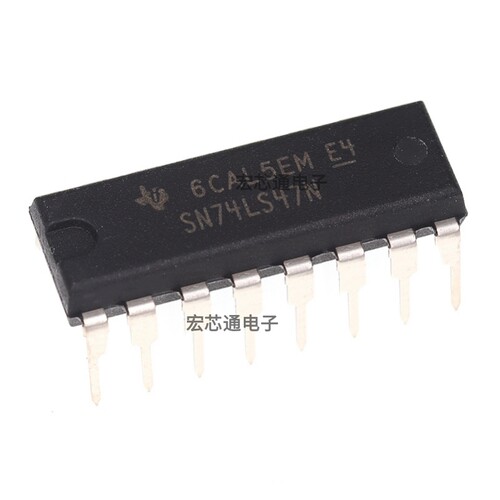 SN74LS47NBCD-7段解码器/驱动器