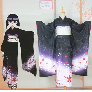 温泉漫漫一全职 柯特揍敌客猎人cos印花和服浴衣大振袖，定制不退