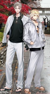 温泉漫漫一刀剑山鸟毛乱舞cos白色运动服南泉一文字男装定制余款