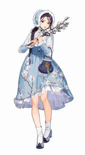 来图定做cos服黑色幸存者惠珍朝鲜服裙子紫色蓝色玉兰花韩服余款
