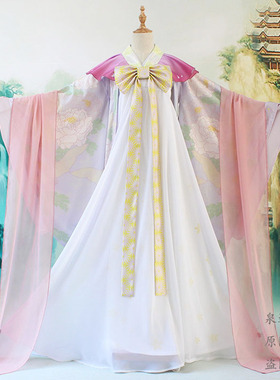 甄嬛传 叙花列 水仙 cosplay 印花 汉服古装 齐胸襦裙中国华服