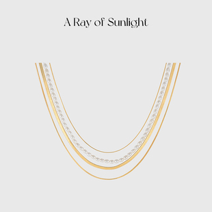 【张艺兴同款】A Ray of Sunlight涟漪系列可拆卸珍珠蛇骨链