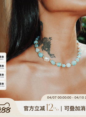 2024新款度假风巴洛克珍珠项链