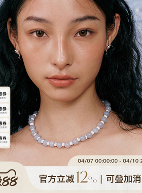 A Ray of Sunlight 自由岛屿海豚系列蓝玉髓贝壳项链手链百搭时髦