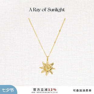 【孙千/邓为同款】ARayofSunlight埃及系列太阳吊坠项链叠戴度假