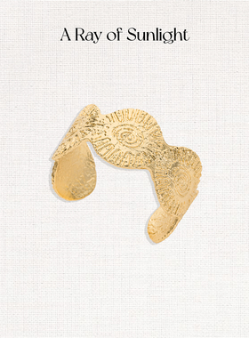 A Ray of Sunlight【赵露思同款】埃及系列炽光金币手镯太阳肌理