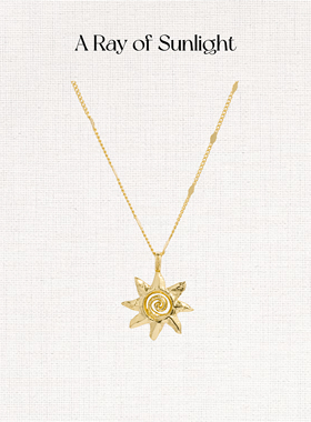 A Ray of Sunlight25秋冬埃及系列太阳吊坠项链百搭叠戴原创小众