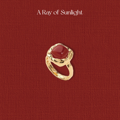 A Ray of Sunlight 秋冬涟漪肌理红玛瑙戒指本命年好运氛围指环