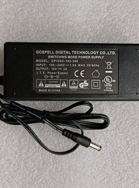 适用数码电钢琴16V2600MA 2.6A电子琴电源线适配器FJ-SW1602600D