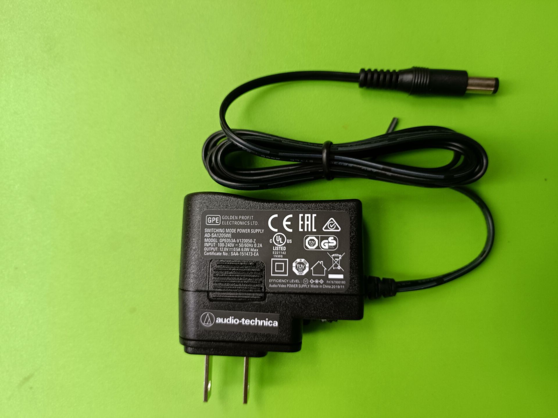 铁三角12V0.5A电源适配器AD-SA1205WE无线话筒GPE053A-V120050-Z