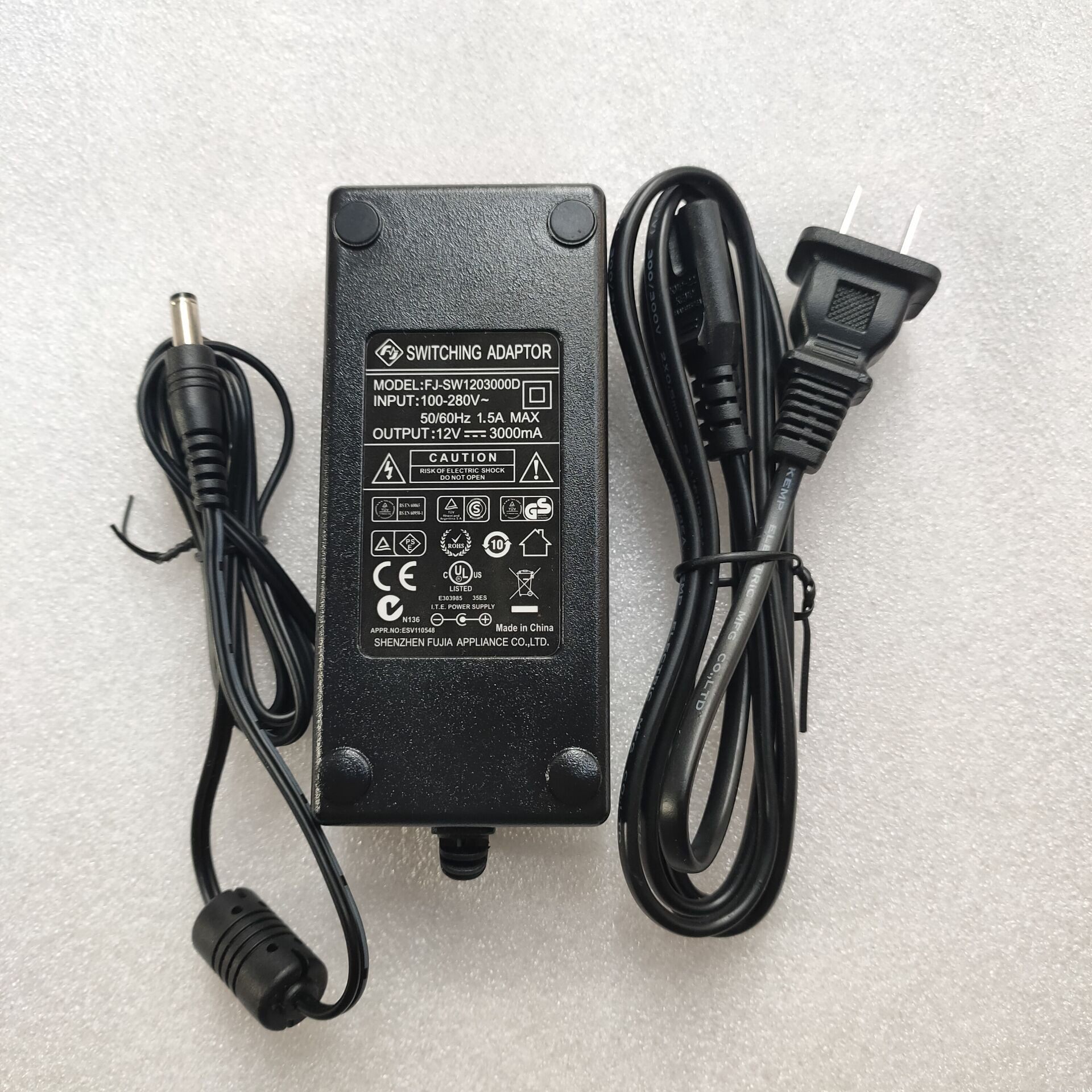 原装美得理medeli电钢琴fj-sw1203000d电源适配器插头电源线12v