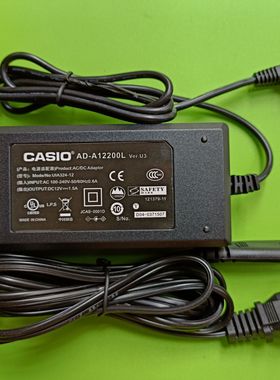 适用卡西欧电钢琴12V1.5A电子琴CDP-S150 PX-770WE电源线适配器