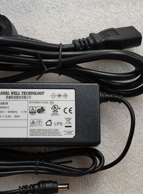 原装CWT侨威24V2.5A电源适配器工业相机KPL-060M-II电源供应器60W