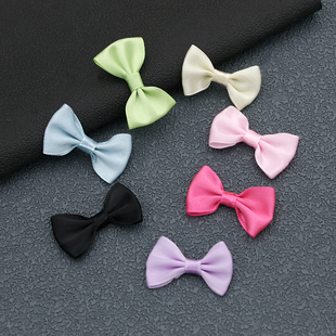 小领结diy发饰配件2.4*3.8礼盒装饰包腰一字蝴蝶结涤纶带服装辅料